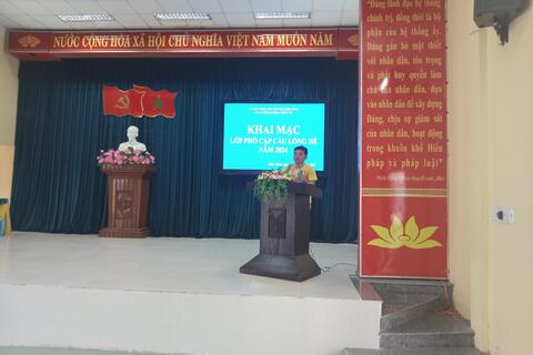 Khai mạc lớp phổ cập cầu lông hè năm 2024